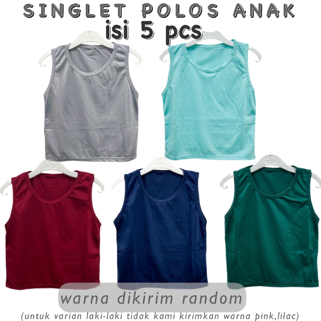 3S YEYA-(Pacote) TOP SINGLET Simples Para Crianças Feito De MATERIAL De T-SHIRT Penteado