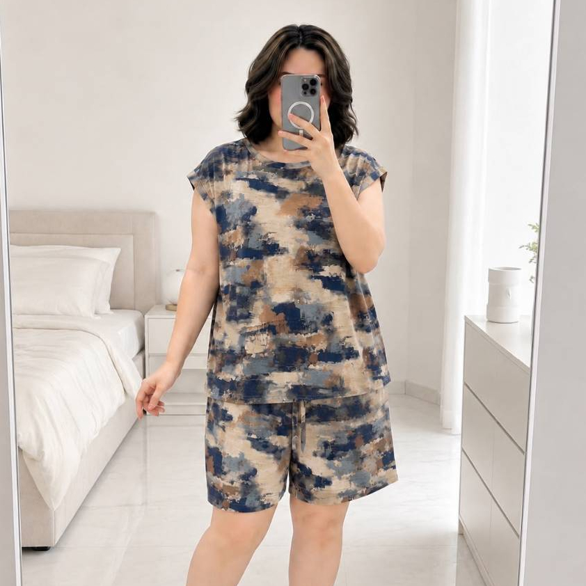 STELLA ONE SET JUMBO – Terno Feminino De Rayon Premium Roupas Femininas Casuais Roupa De Uso Diário