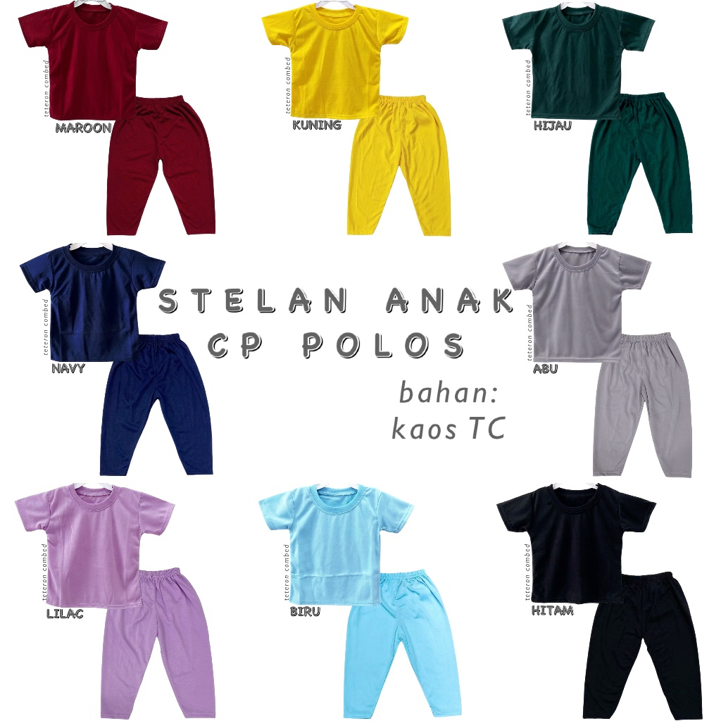 KATUN 3S YEYA-Terno CP Simples Para Crianças Feito De MATERIAL De Camiseta De Algodão
