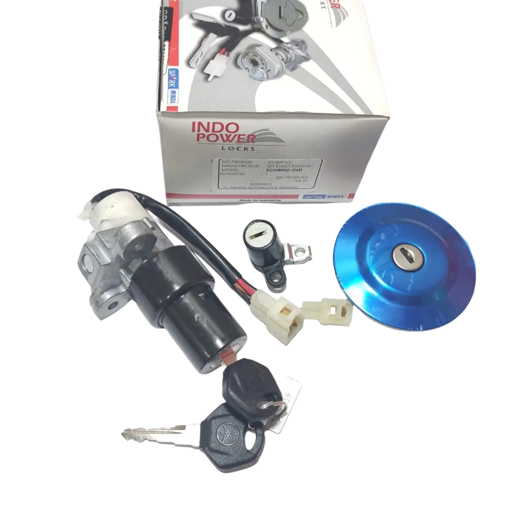 Conjunto De Chaves De Contato MINDA Mais Tampa Do Tanque E Chave Assento SCORPIO Z OLD 5BP ORIGINAL 100 % KT-20917Z