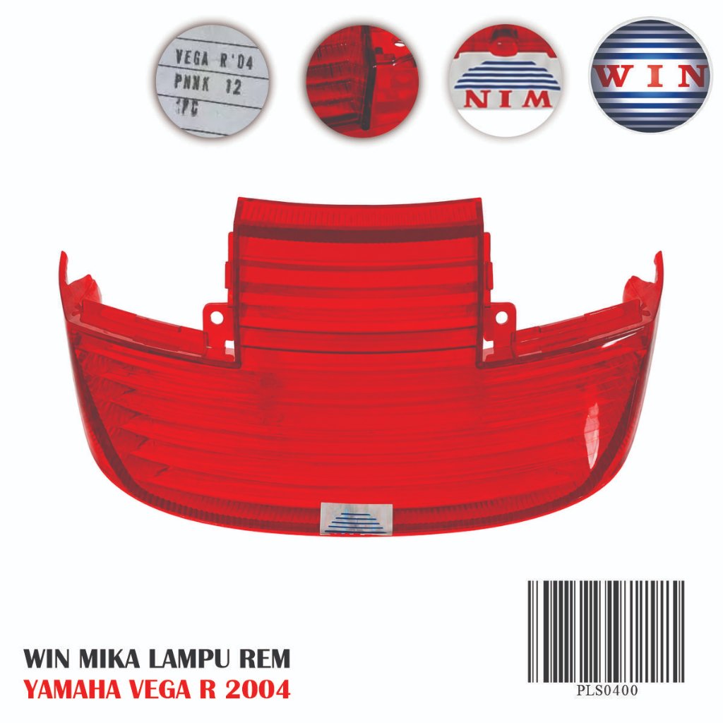 Win Mika Brake Stop Vega R 2004 2005 Luz De Freio Traseiro Vidro Yamaha Motocicleta