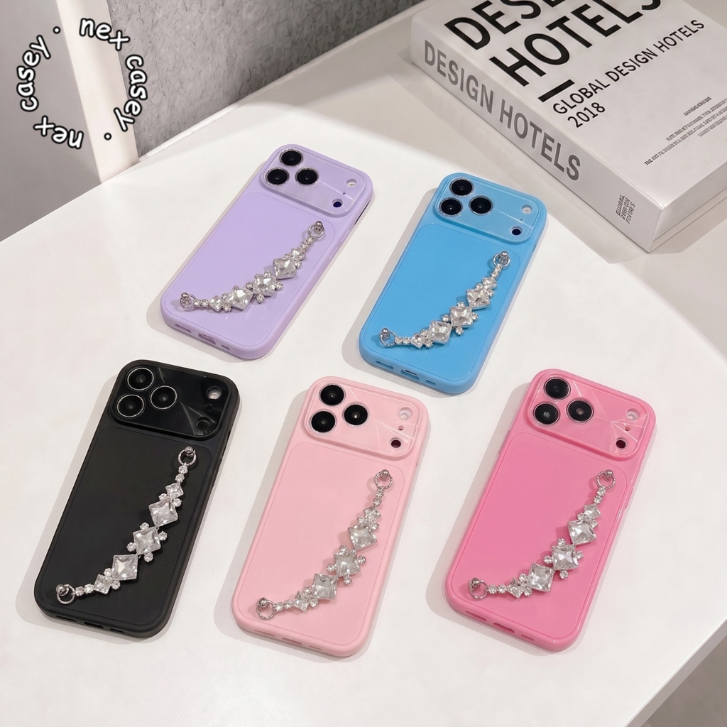 GC275 Cadeia Brilhante 3D TWISTER CANDY Cores Caso Para SAMSUNG A22 A24 A26 A27 A32 A33 A34 A35 A36 A37 A50 A51 A52 A53 