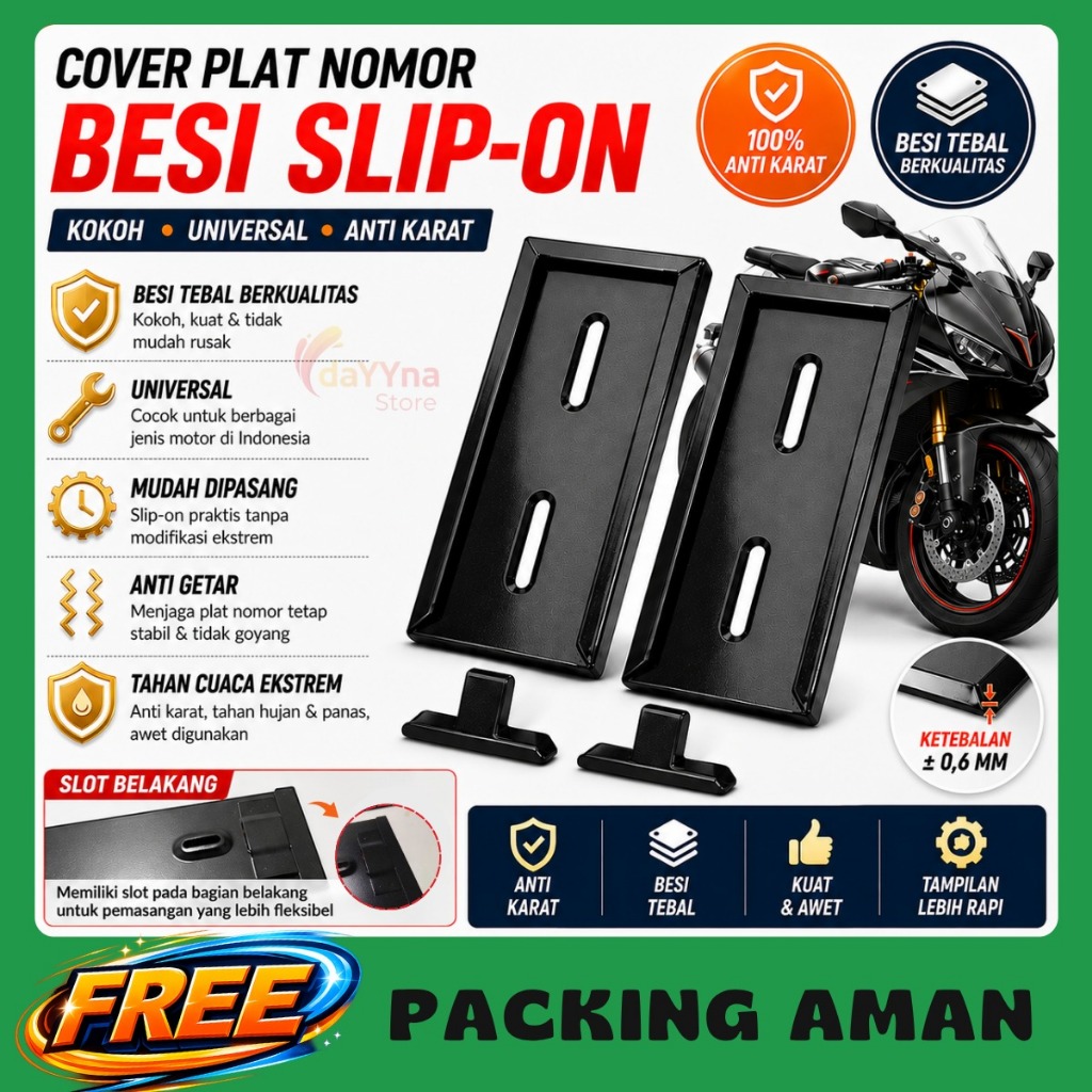 Suporte De Placa De Motocicleta De Ferro PNP Para Todas As Motocicletas| Forte E De Precisão Organizada