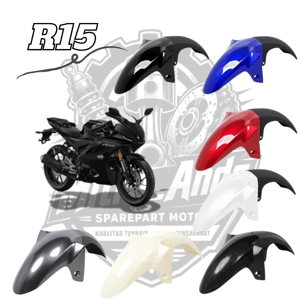 FENDER Para-Lama Dianteiro R15 PNP CB TIGER MP VIXION GL PRO MATERIAL Grosso Tinta Brilhante Padrão ORIGINAL