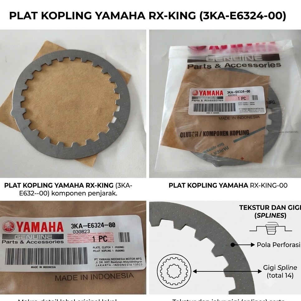 Placa De Embreagem Especial Original Yamaha rx King k rxs 3KAE632400 Bbbbb