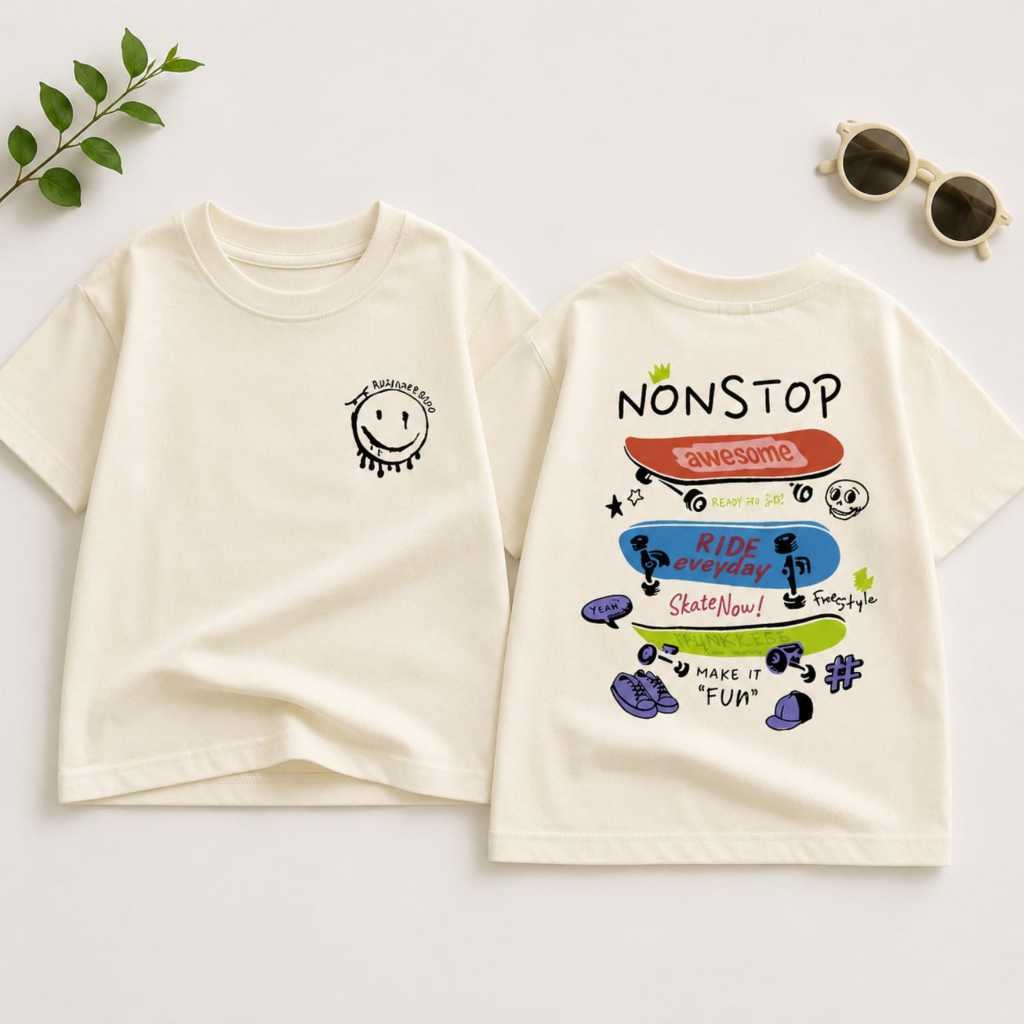 [Adesivos De Nome Gratuitos]-Camisetas Para Crianças 1-14 Anos E Adultos Sem Parada MOTIF DTF Algodão Penteado 30s Impre