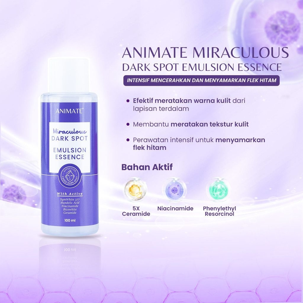 Animate Miraculous Essência De Emulsão Para Manchas Escuras 100 ml