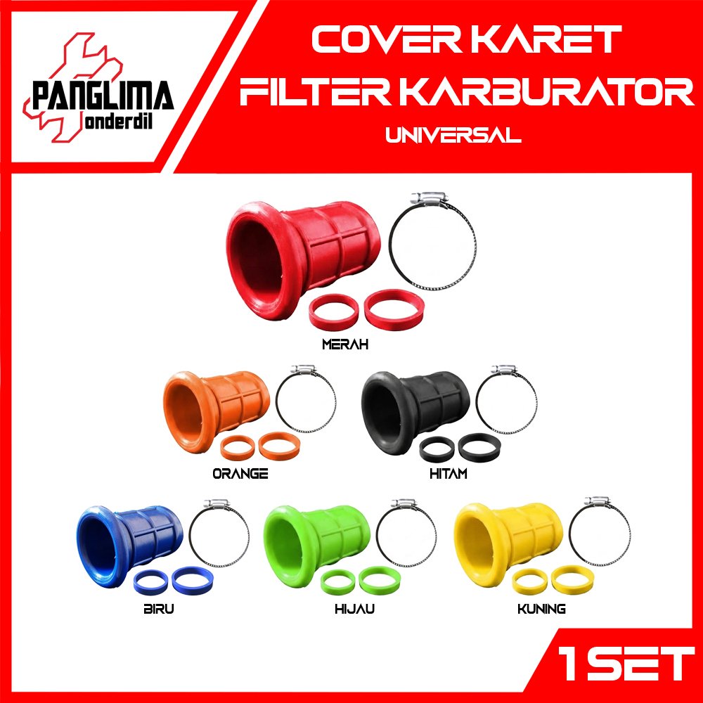 Capa De Borracha Para Filtro De Carburador Universal HIJAU MERAH PE 26 28 30 Beat E Vario Techno 110 CBS Scoopy & Spacy 
