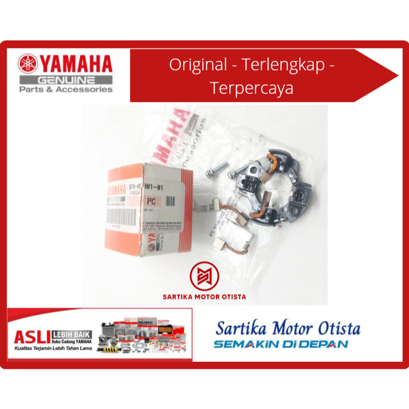 Conjunto De Pincéis ORIGINAL Carvão De Partida Xmax Antigo 100 % Yamaha (B74-H1801-00)