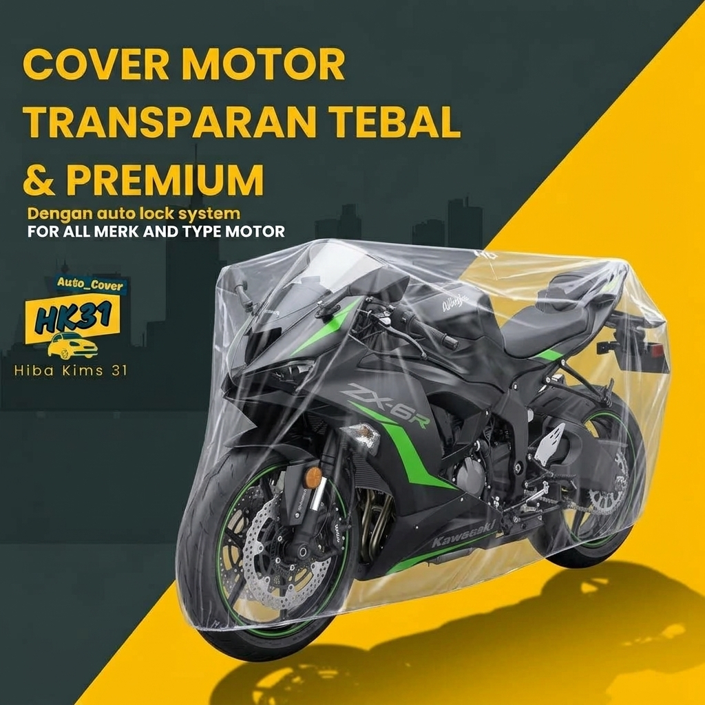 Capa Transparente Para Motocicleta Hiba Kims 31 Premium Thick MOGE-Melhor De Grossa Tipos De Motocicletas Grandes