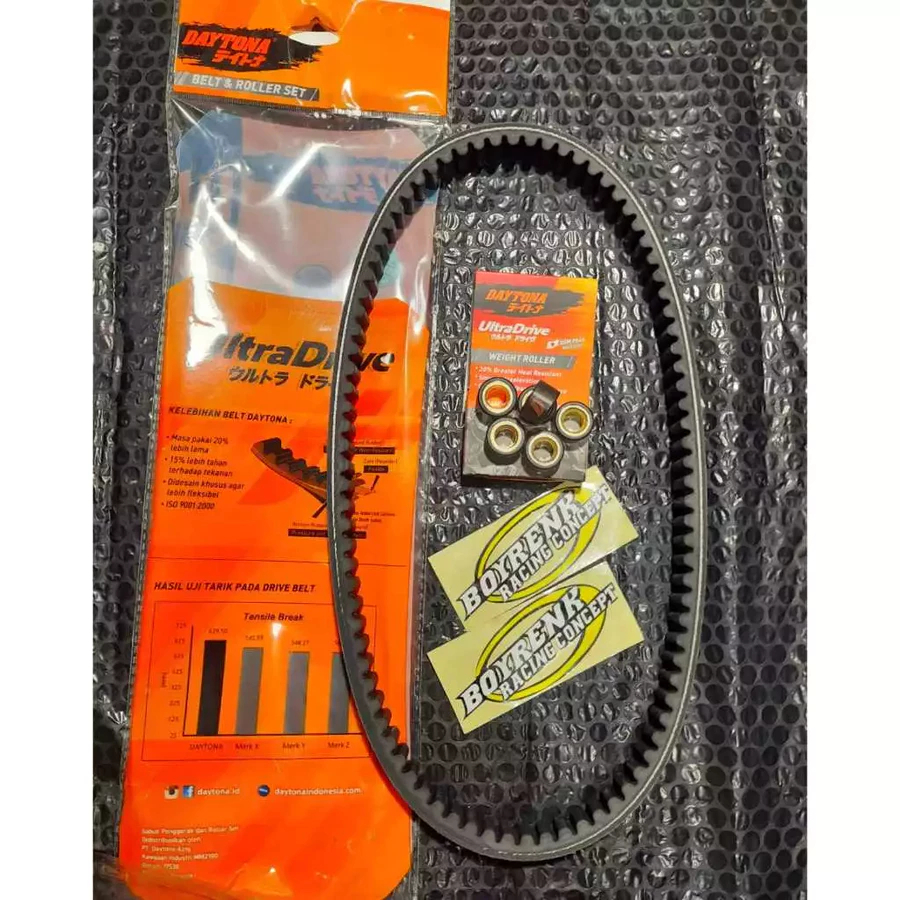 VAN BELT VANBELT ASSY SET ROLLER RACING DAYTONA 4460 ORIGINAL YAMAHA NMAX Primeira Geração-BOYRENK CONCEPT