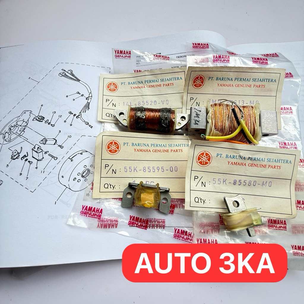 Lâmpada De Ignição Do Pulsador De Bobina SPUL YAMAHA RXZ RZR ORIGINAL NOS 1MH-81313-M0 14L-85520-V0 55K-85580 55K-85595