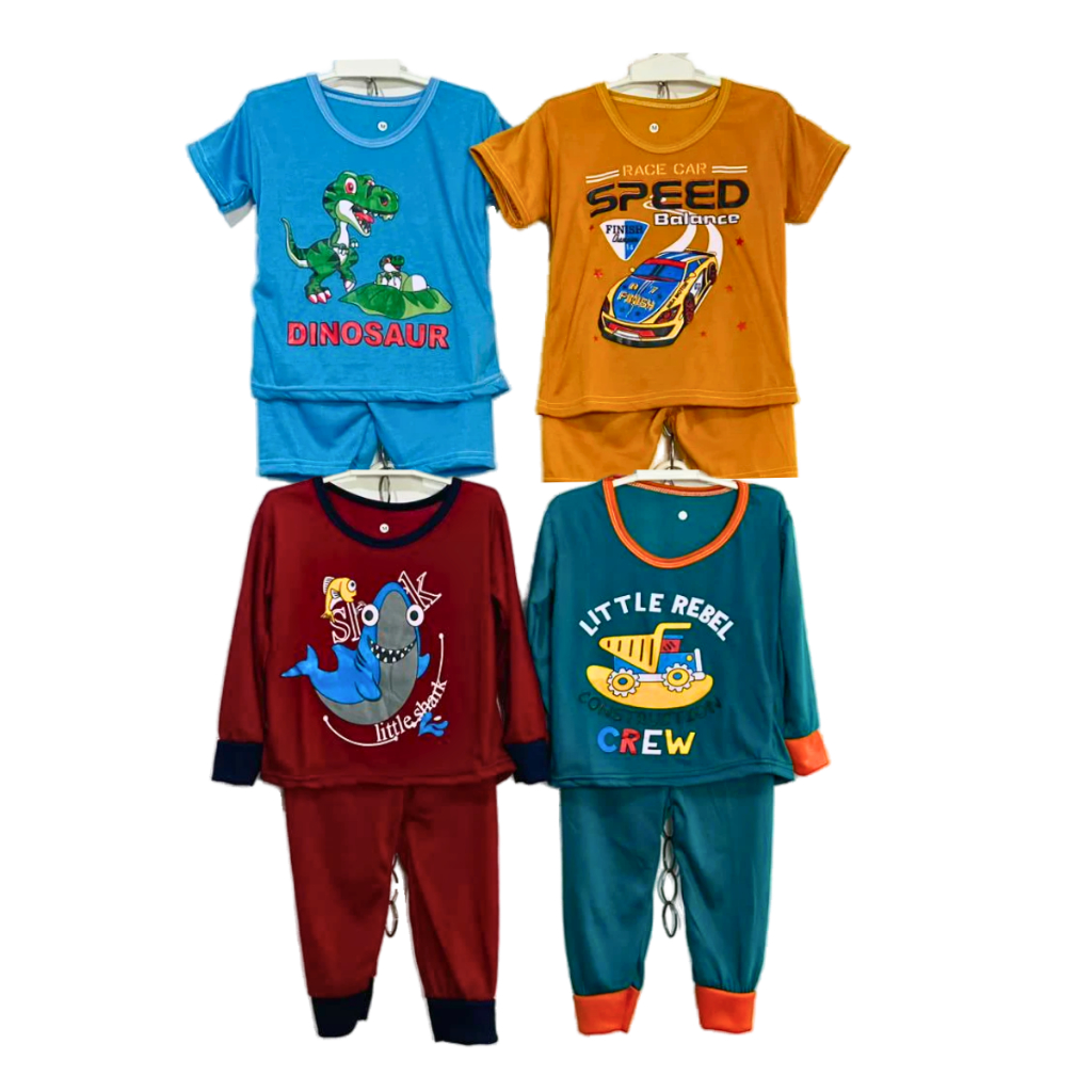 Pacote MIX Contém 4 Ternos Para Meninos De 1 A 5 Anos , Camisetas Oneset Meninas E