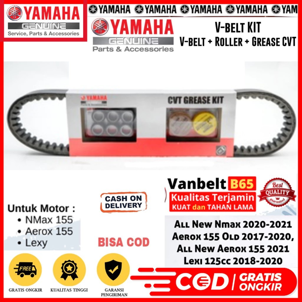 Conjunto De Correia VANBELT V AEROX 155 NMAX Novo N MAX LEXI B65-WE767-00