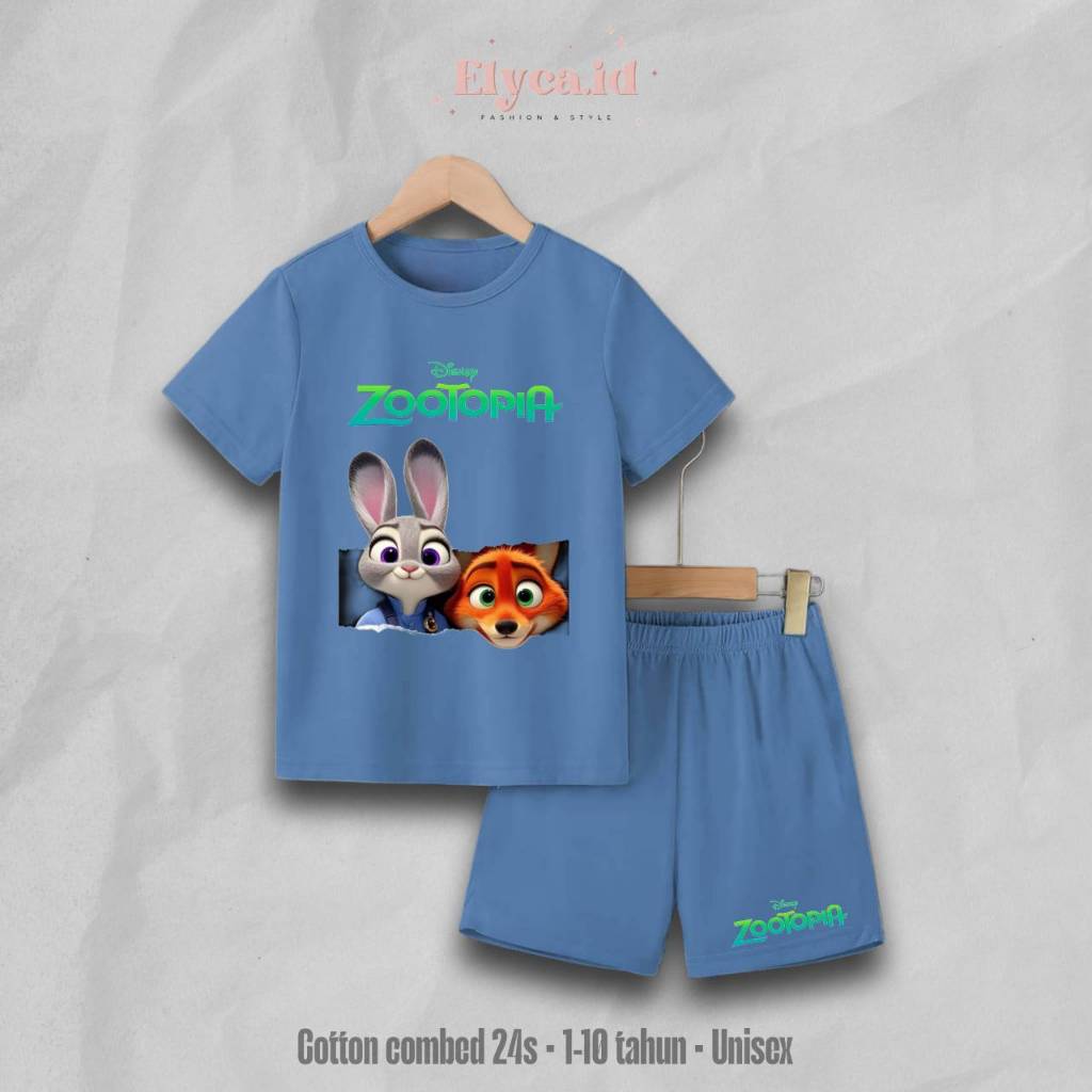 shorts Estampados Com Tela digital Para Meninos E Meninas ZOOTOPIA material De Algodão Penteado Idades De 1 A 10 Anos/Ro