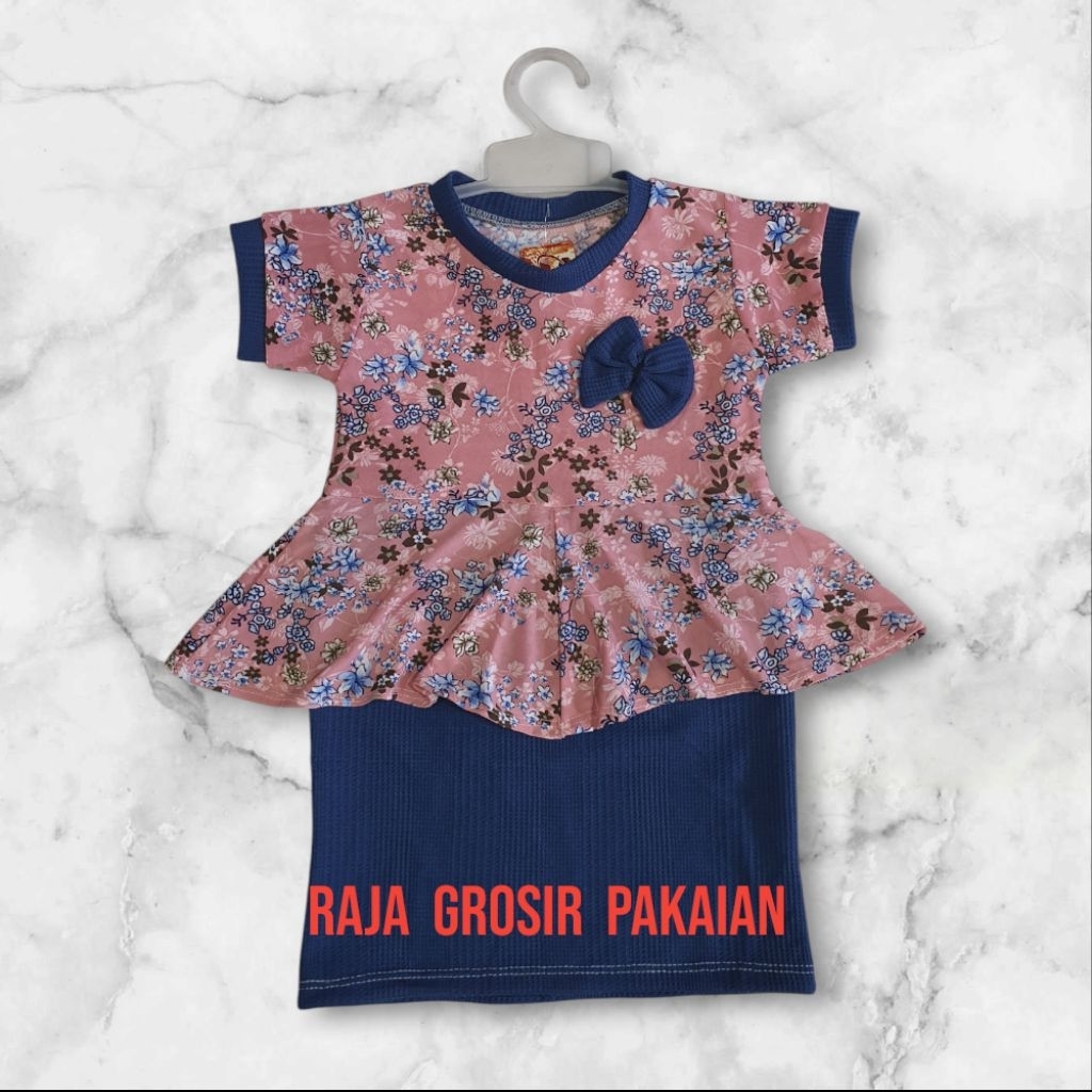 Vestido Peplum Span Infantil 0-4 Anos /