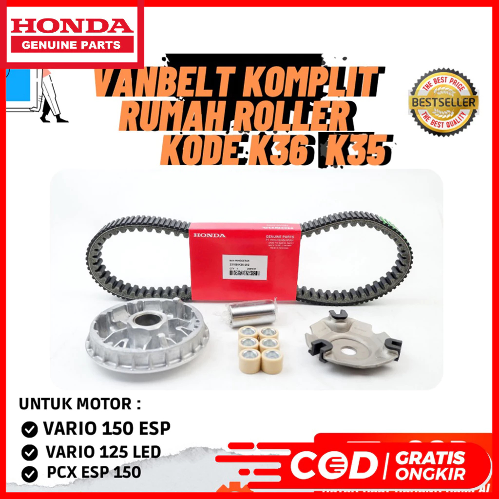 Caixa De Rolo De Pacote CVT E VANBELT VARIO 150 ESP 125 LED PCX 150 K36 K35 K59
