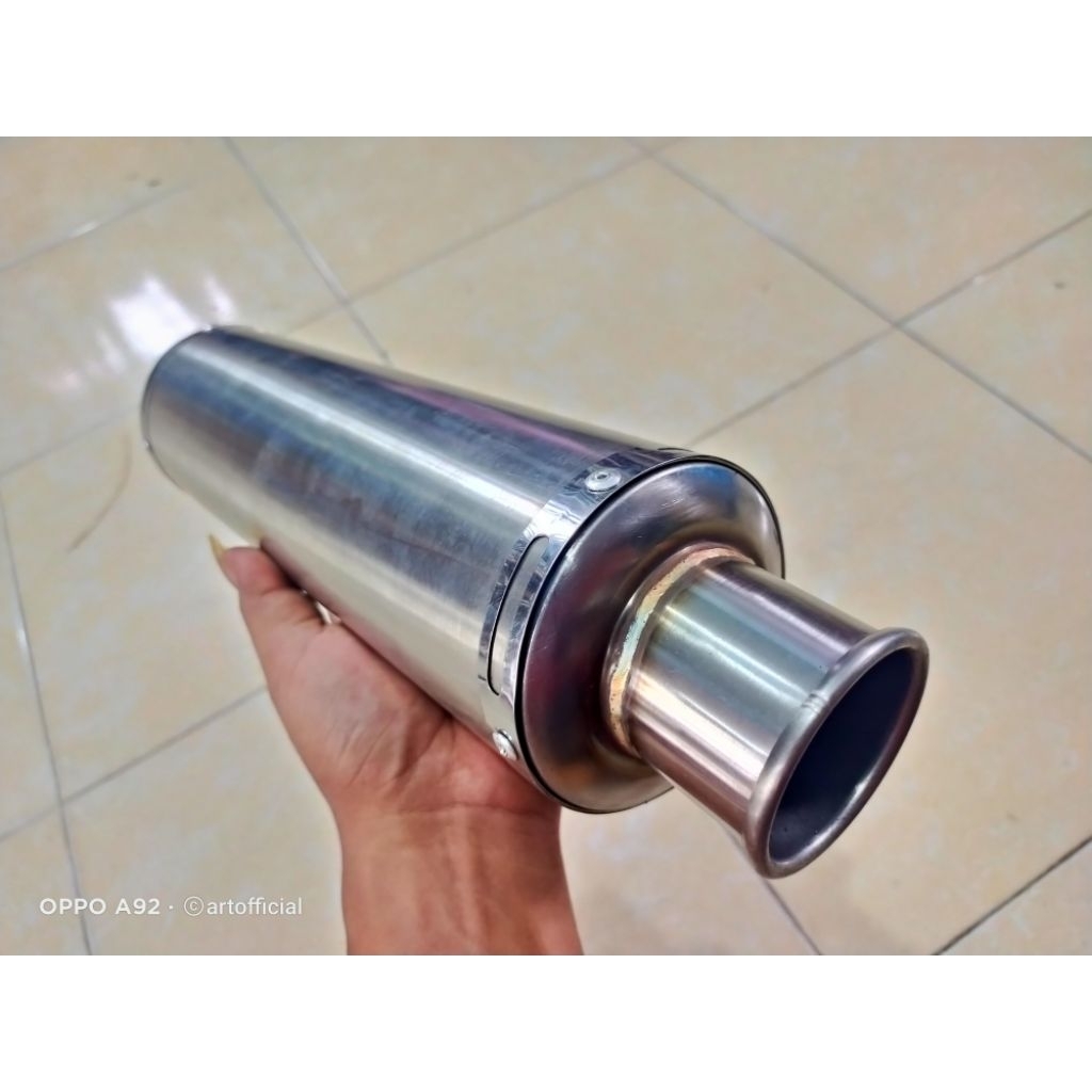 Tubo Do Motor De Escape Silenciador Da Motocicleta Acessórios 51mm Universal Com Entrada De 51mm Usando O Emblema MP7