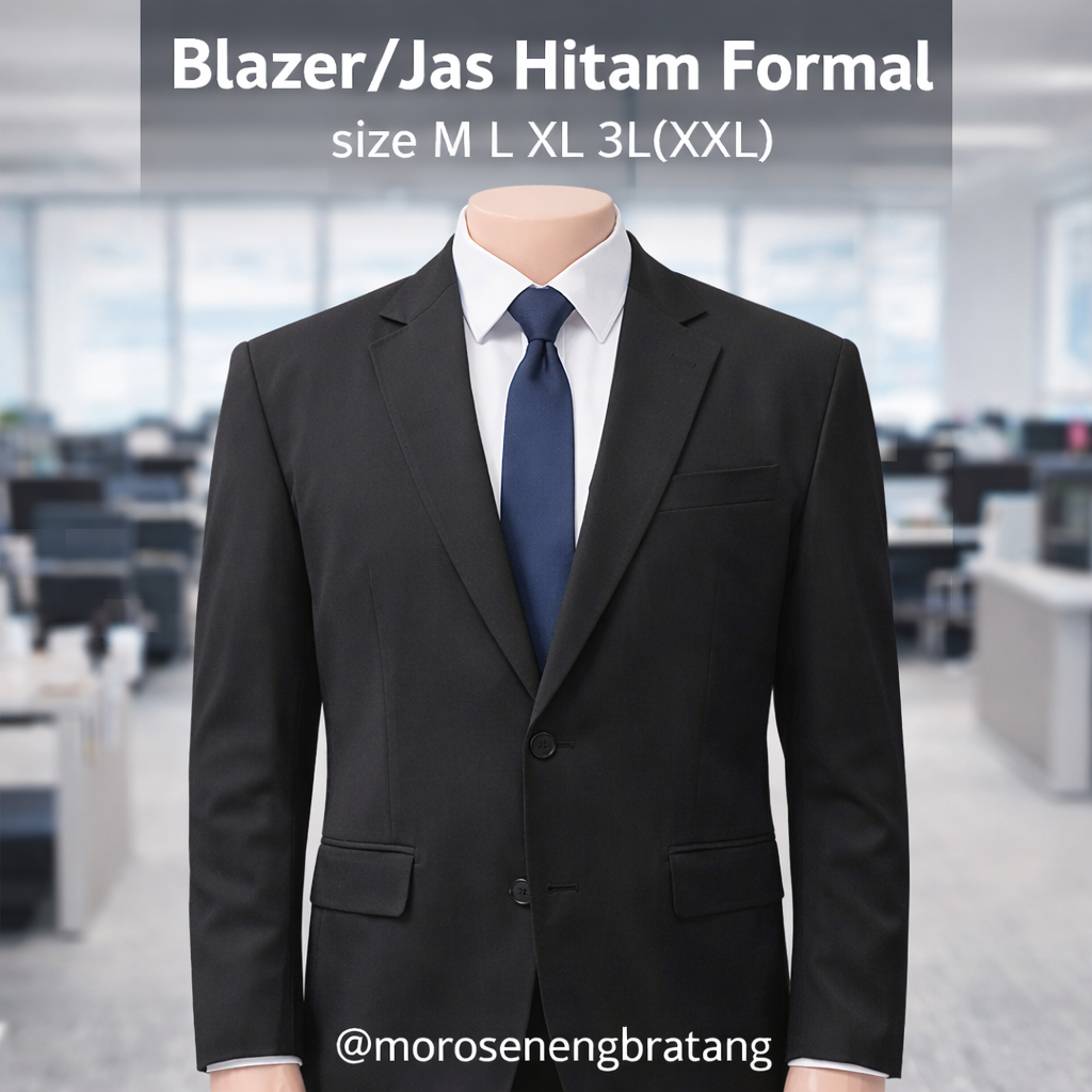 Jaqueta blazer Preta Para Adolescentes E Adultos ML XL 3L Eventos Formais De Escritório