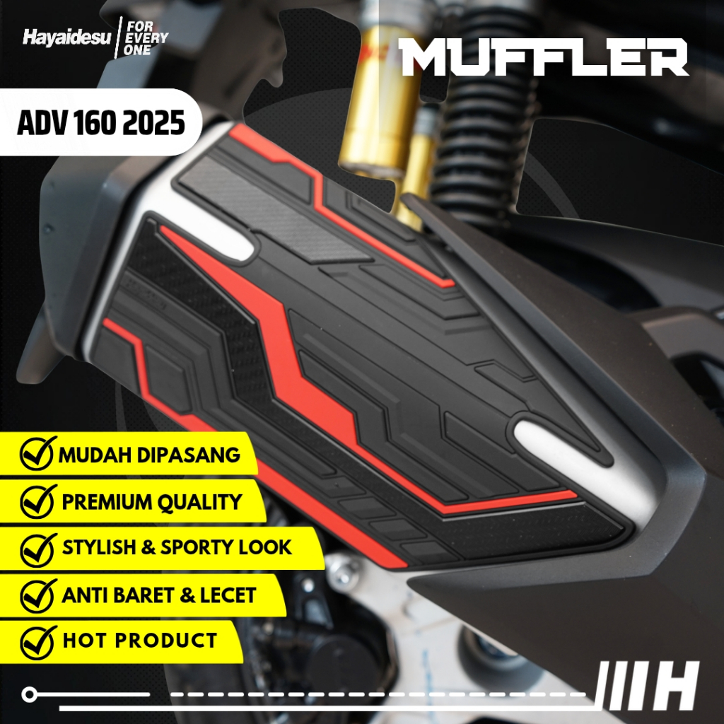 Hayaidesu honda ADV 160 ROADSYNC (2025) Protetor De Corpo Silenciador Tampa De Escapamento