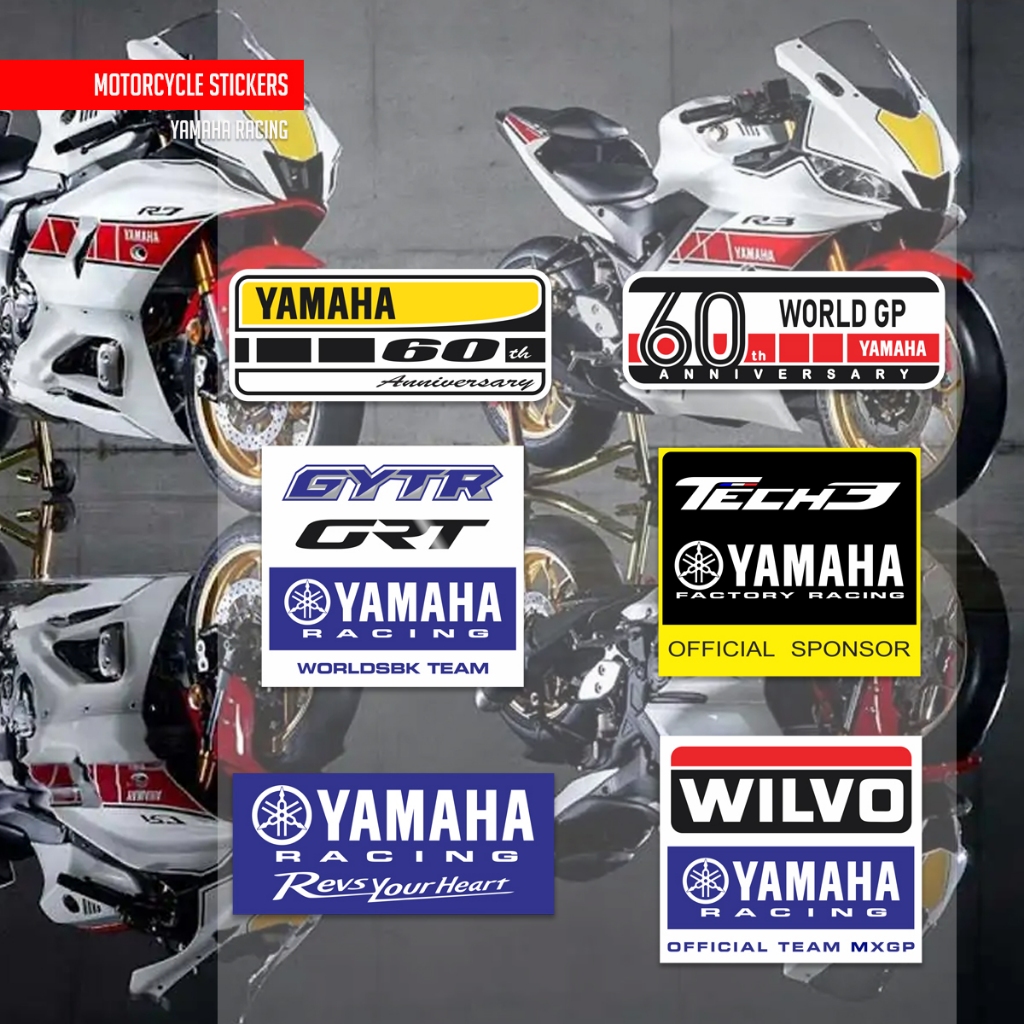 Adesivo De Motociclopédia Yamaha Racing R15 R25 Nmax Xmax