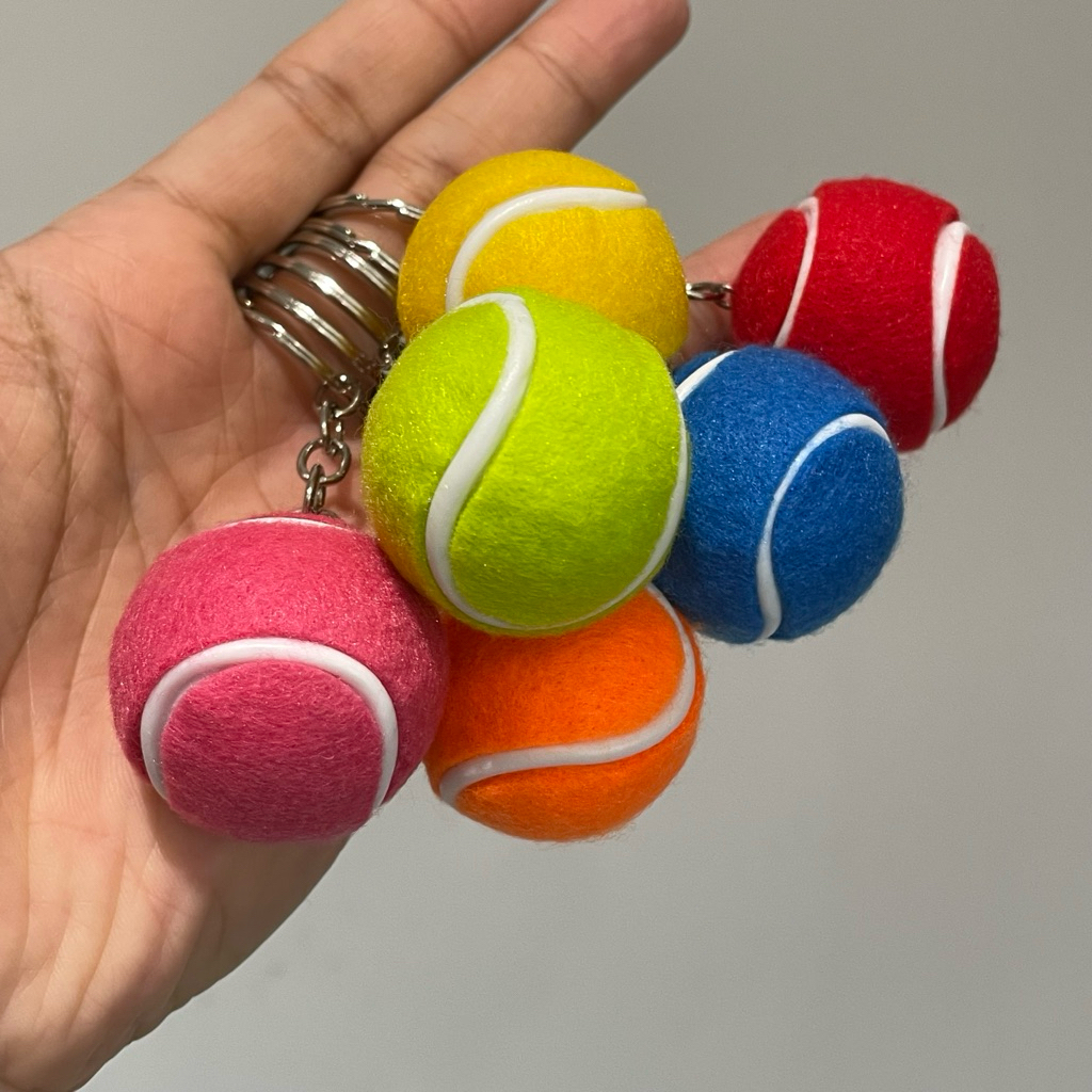 GANTUNGAN Chaveiro Bolsa Charme Bola Padel De Tênis Presente Lembrança Esportiva Esporte Casal Esportivo Bagcharm Atacad