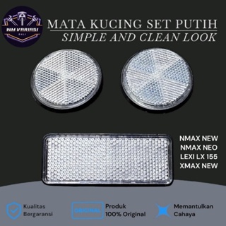 Refletor Olho De Gato Branco MATA Tailândia Modelo Novo Nmax Turbo Neo Xmax Conectado Lexi LX155 Vario ADV PCX Aerox Mio em Oferta na Shopee