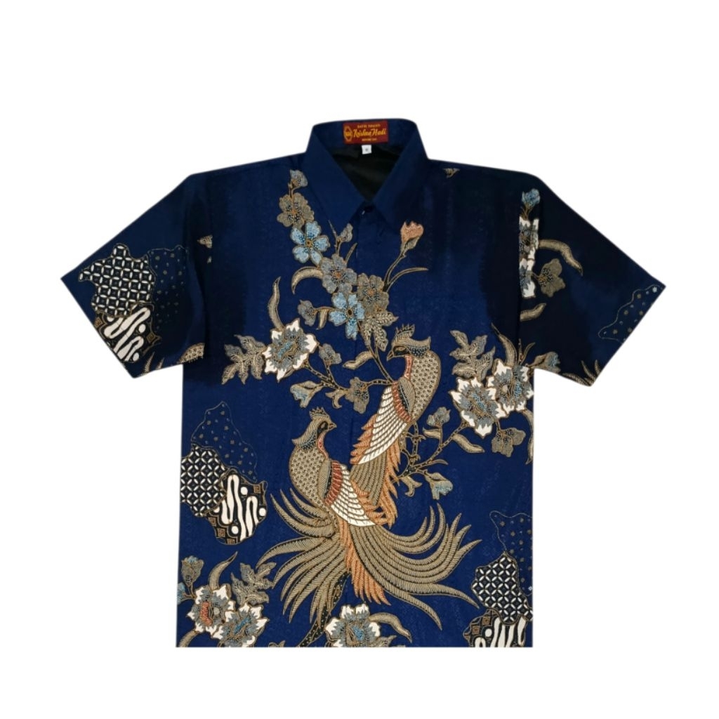 KEMEJA Camisa batik Masculina De Manga Curta , material Do Bobby , DE165 , Forro tricot , Cor Marinho , Tamanhos ML XL X