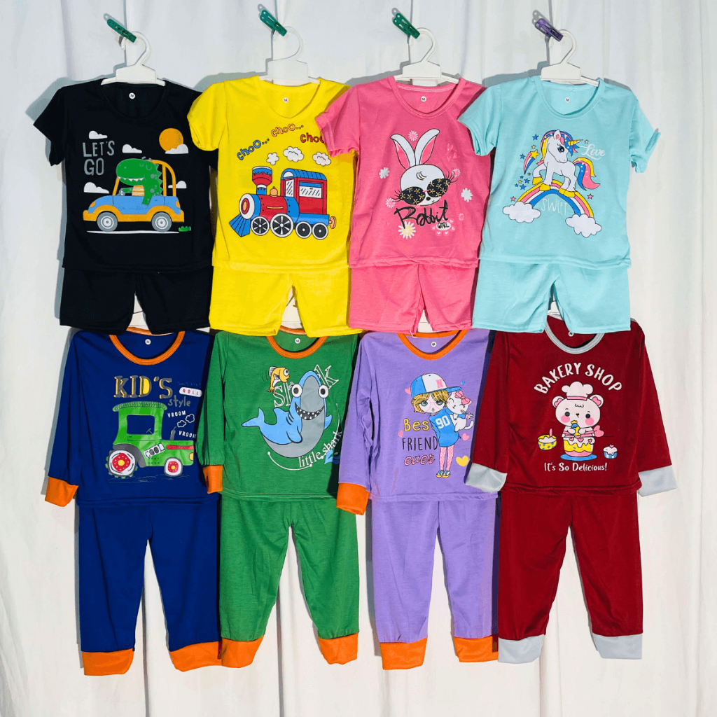 Pacote MIX Contém 6 Conjuntos De Roupas Para Meninos , Camisetas De Manga Comprida Meninas E De 1 A 5 Anos