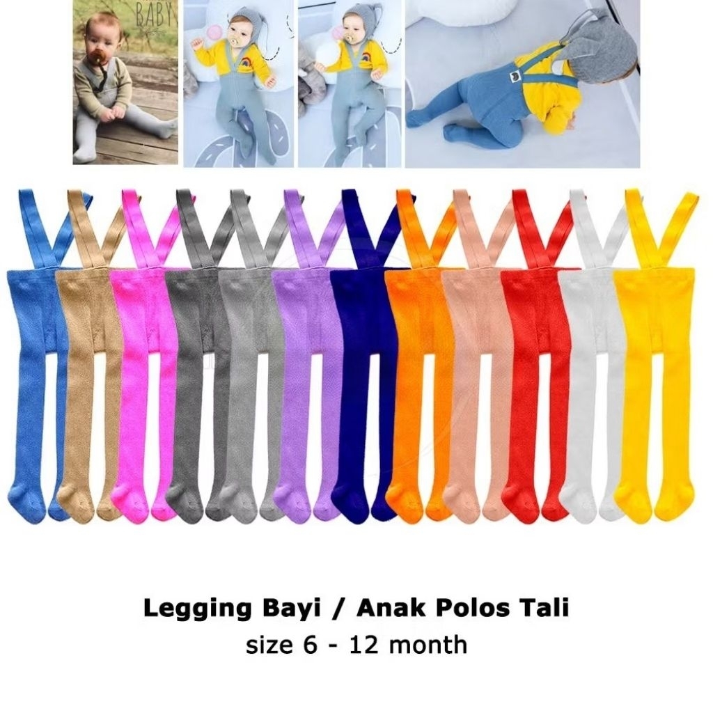 Legging Bebê Suspensório Jumper-Calça-Macacão