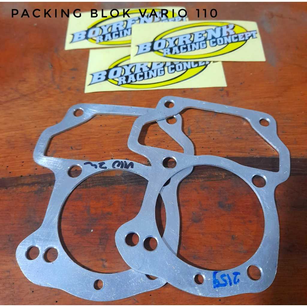 Embalagem PAKING STROKE GANJEL BLOCK VARIO 110 VARIO110 Carbono Antigo KVB 1-10mm ALMINI-BOYRENK RACING