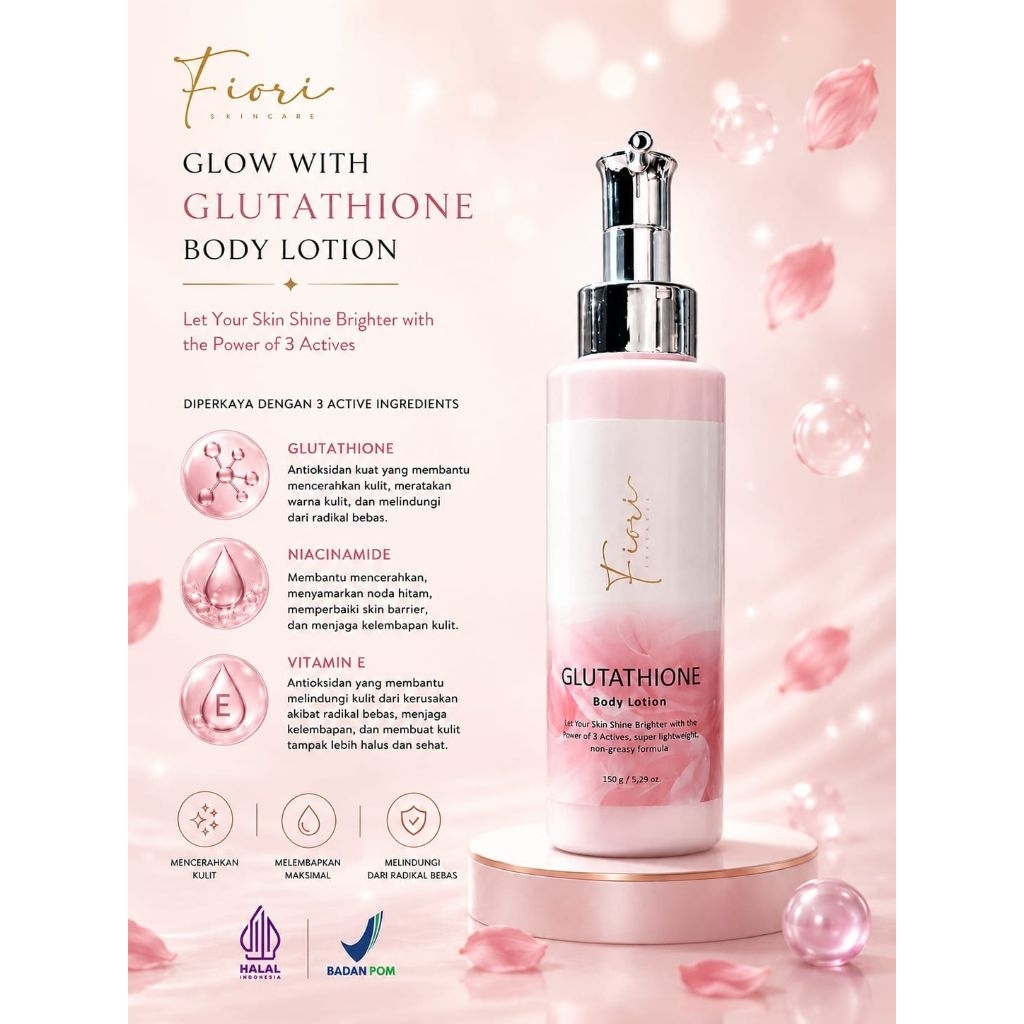 Loção Corporal Fiori Glutationa BPOM