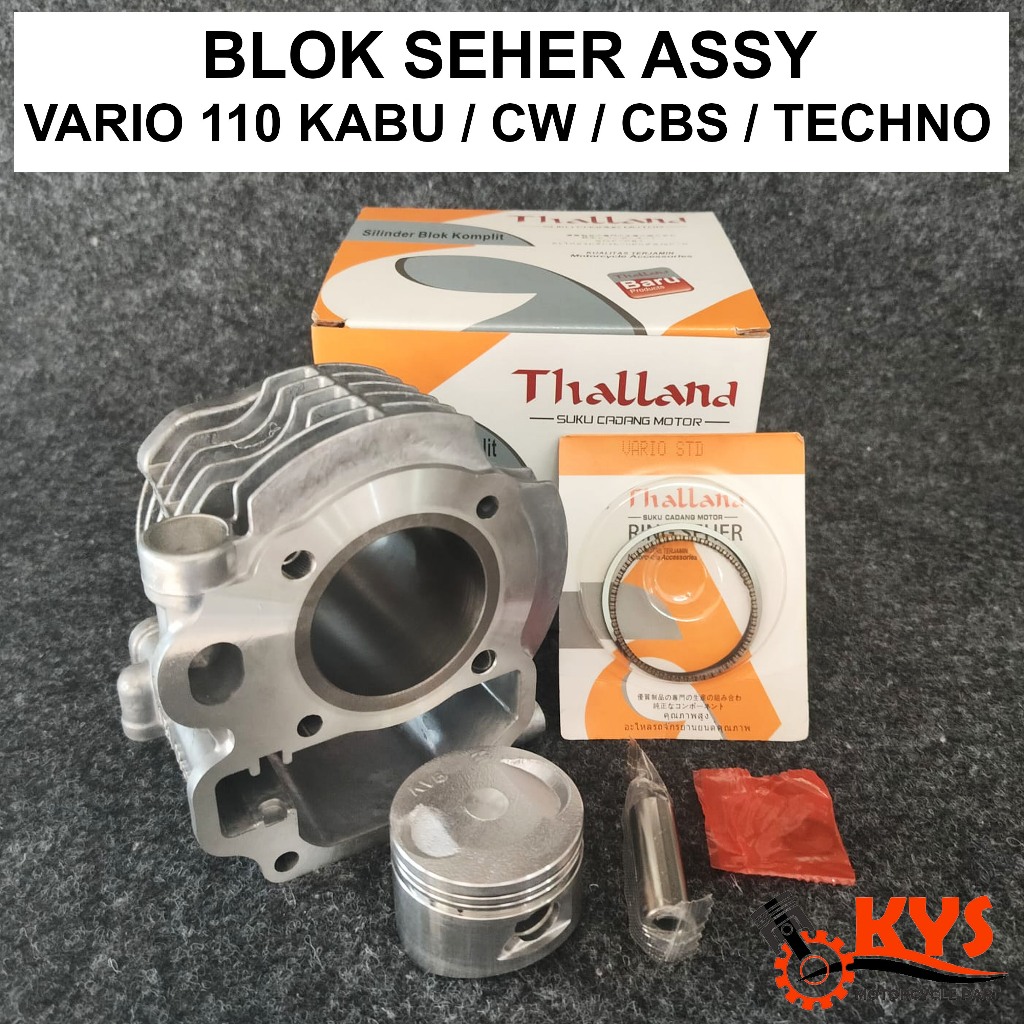 Bloco SEHER ASSY HONDA VARIO 110 Carbono KVB TECHNO CBS Conjunto De BORING De Cilindro THALLAND