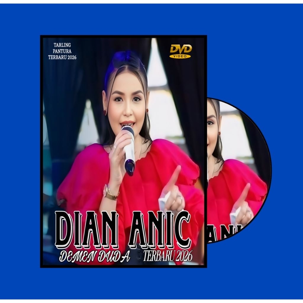 DVD Cassete Vídeo Música Canção DANGDUT Carling CIREBON Último 2026-Músicas DIAN ANIC