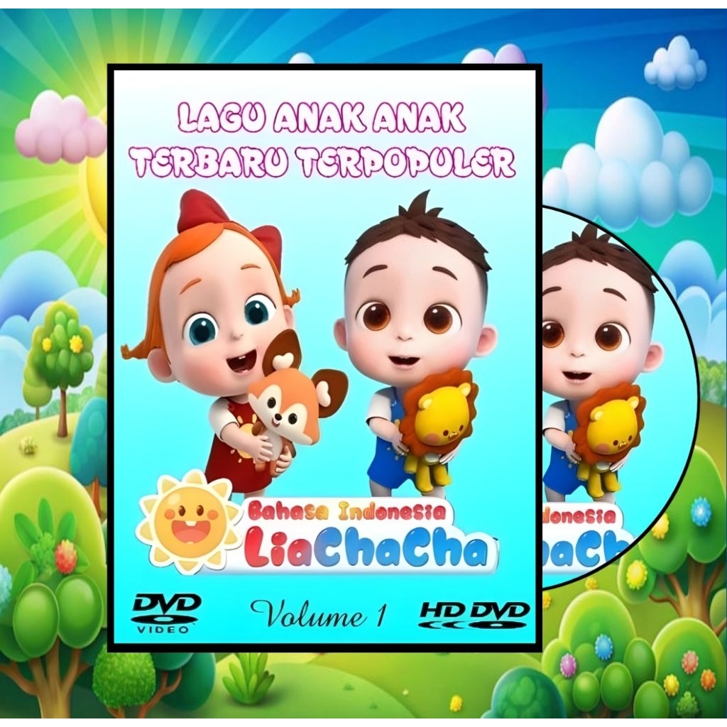 LIA CHACHA Vídeo De Música Infantil DVD Cassete VOL 1-Para Crianças-Presente Meninos/Meninas