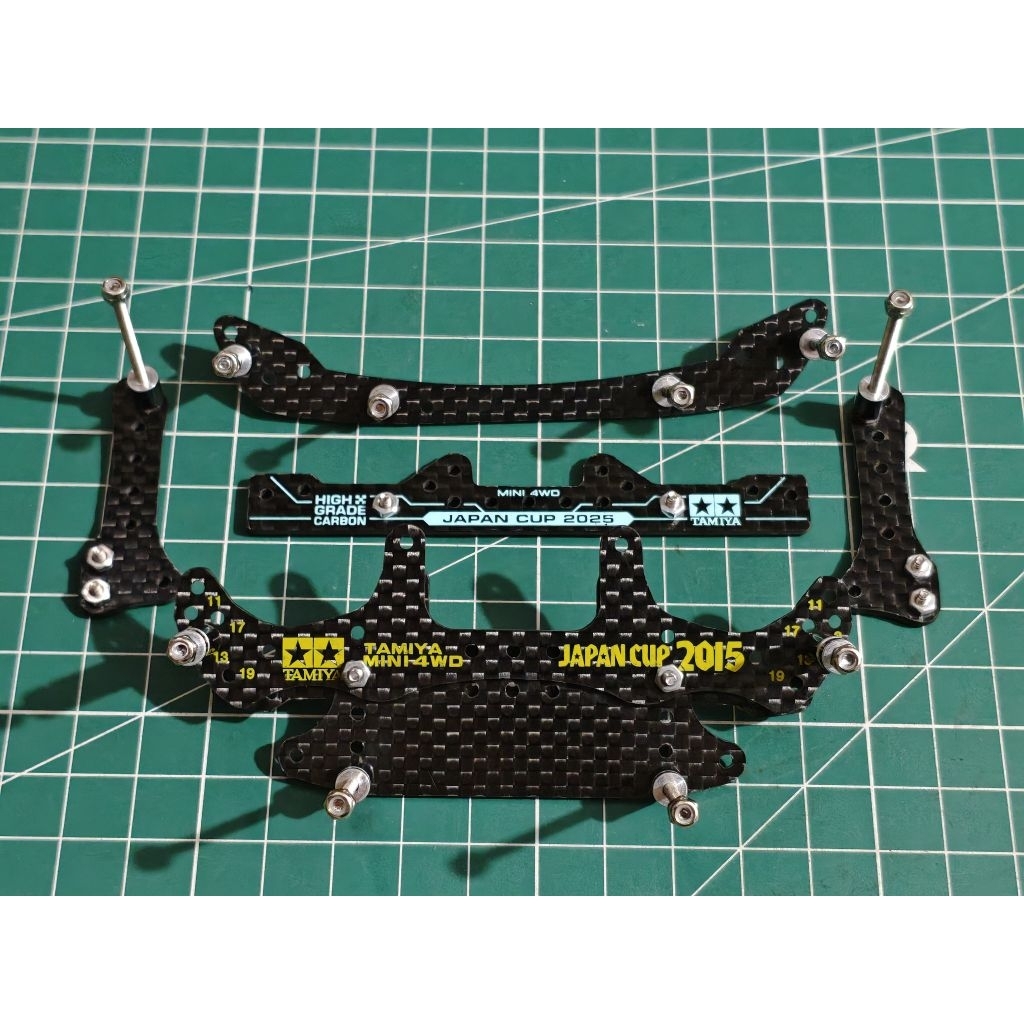 Conjunto De Pára-Choques Chassis Ar HG Carbon Side Damper Rep