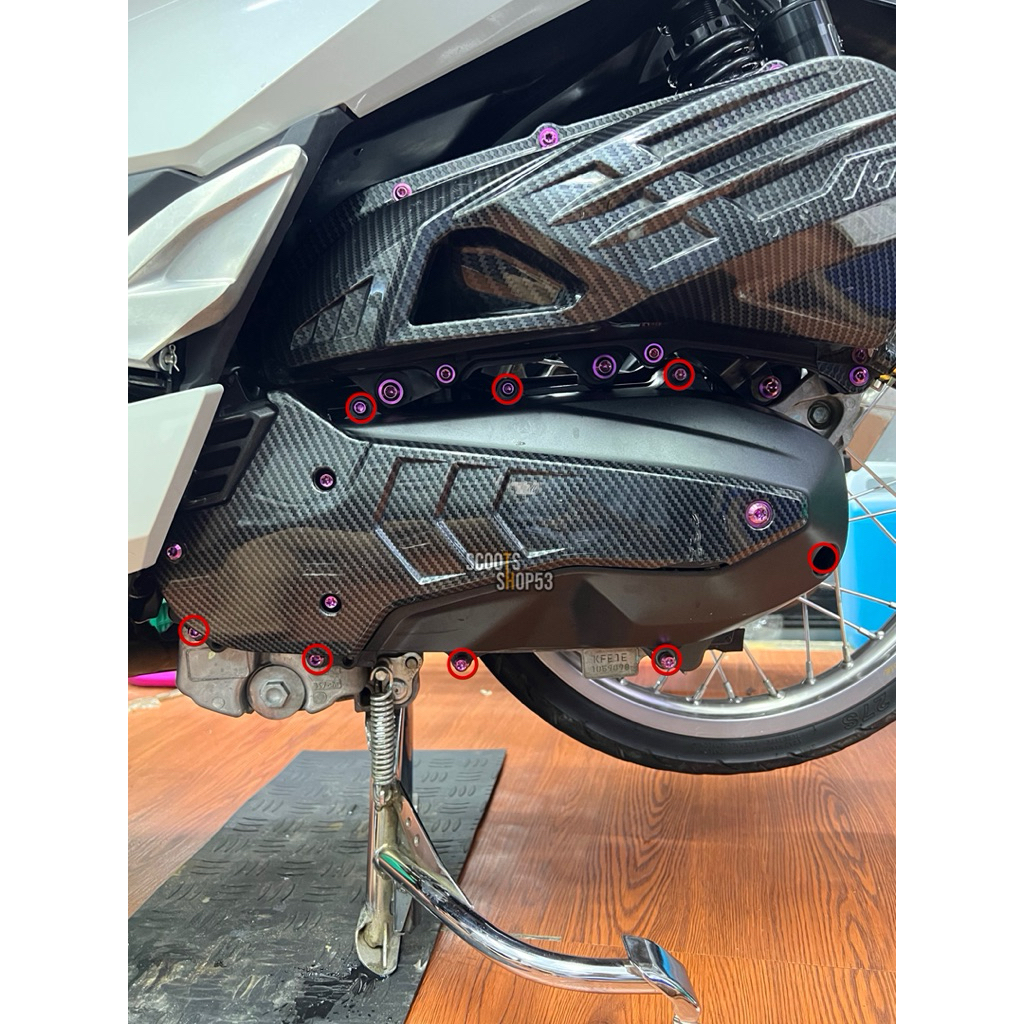 Conjunto De Parafusos De Titânio GR5 Para Tanque pcx 160 cvt