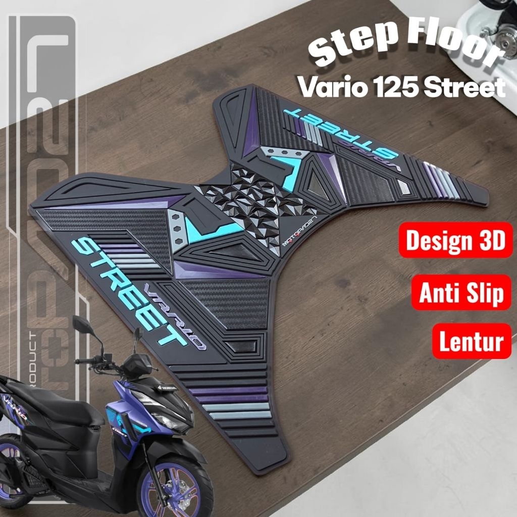 Vario 125 Street 2026 Tapete Para Motocicleta Apoio Os Pés De Borracha
