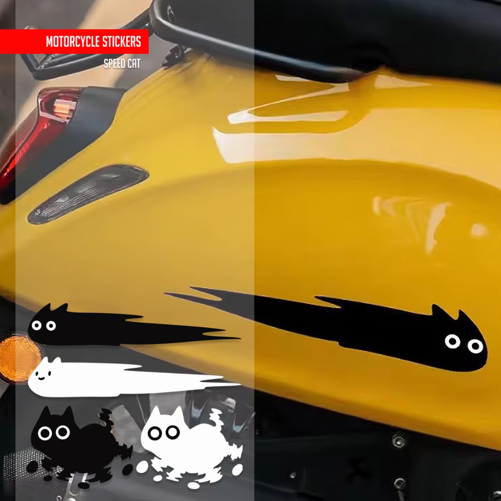 Adesivo De Variação De Motocicleta Speed Cat