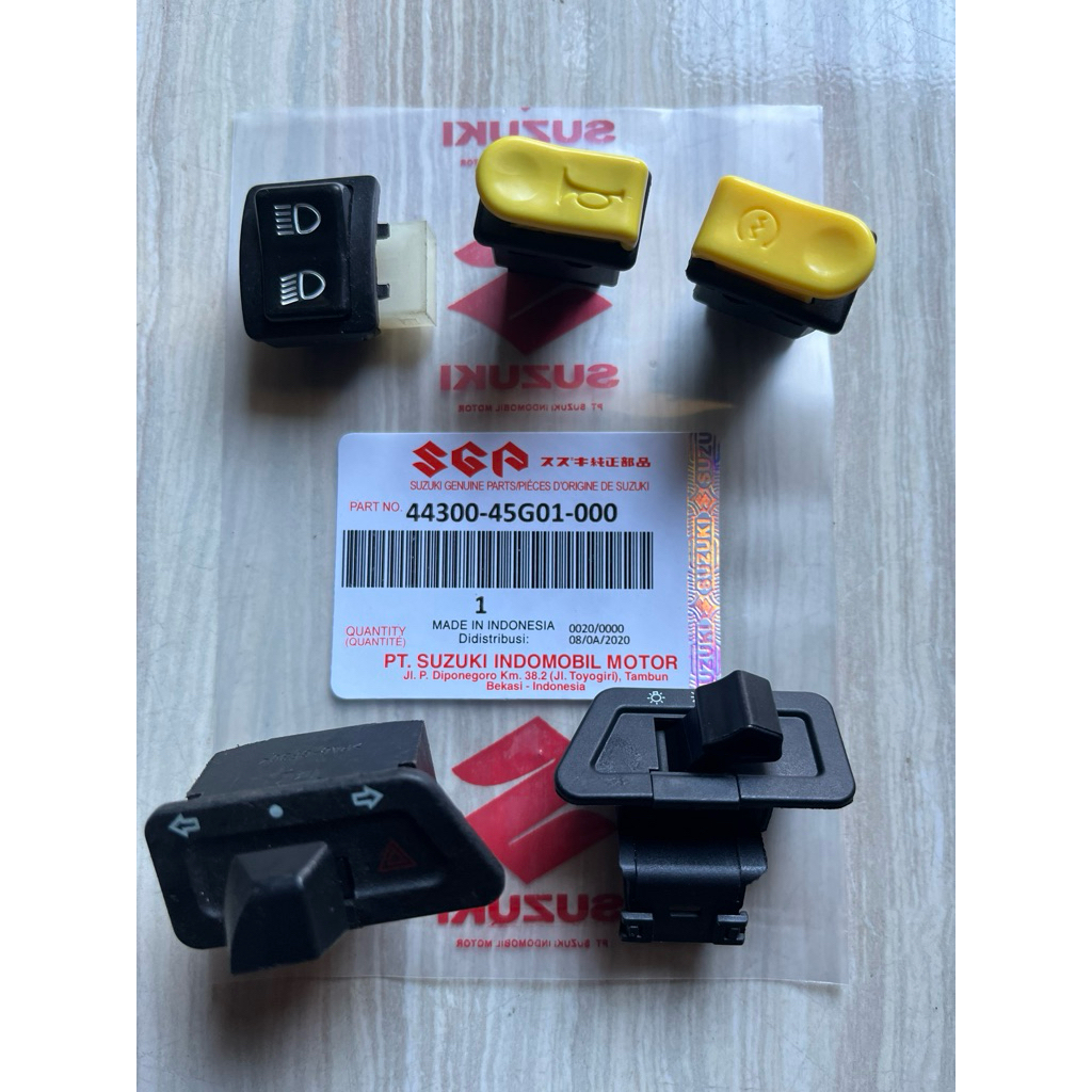 TOMBOL Conjunto Completo De Botões De Interruptor Dimmer , Luzes De Sinalização , Buzinas , Partidas , Suzuki Spin 125 S