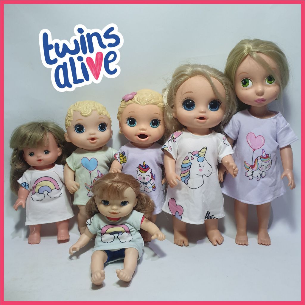 Boneca Baby Alive Animator MellChan Unicórnio Nuvem Vestido