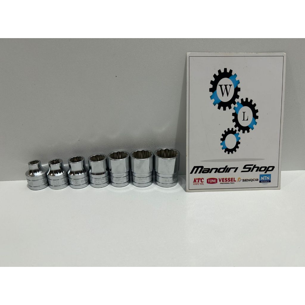 Pacote Pronto Para Trabalho Chave De Choque Quadrada KTC 1/2 7 PC KEMBANG 12 (8-21) Japão