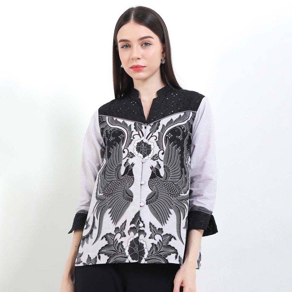 Blusa Feminina Rianty Batik Premium Cetim Pradita Pradipta