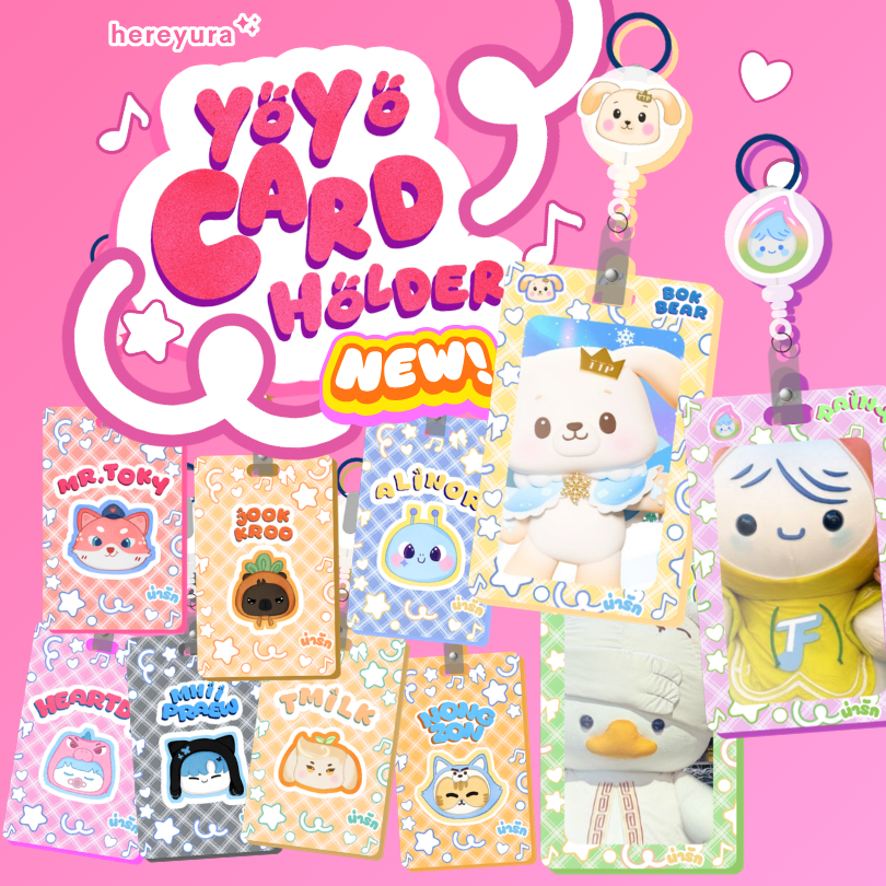 [DMD] Porta-Cartões Yoyo E Cordão Mascote Thaienthu Bok Bear Jok Kroo Alinor Oh Ae