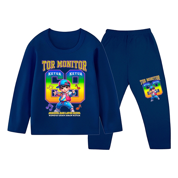 Tor Monitor Head Kids Pijama Conjunto Confortável Durável 1-10 Anos 2324