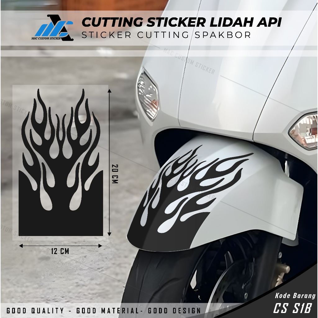 Fender Adesivos De Pára-Choque , Fogo TRIBAL-Guarda-Lamas De Língua Corte Motivo CS S1