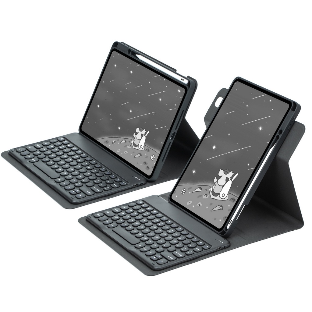 Smart Flip Rotary Keyboard Touch Ipad Para Techno megapad 11/se