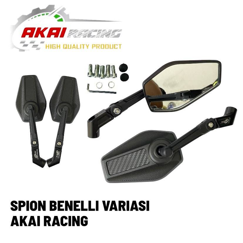 Espelho Modelo Benelli , Marca Akai Racing , Universal , Adequado Para Todas As Motocicletas Vario , Beat , Nmax , Pcx ,