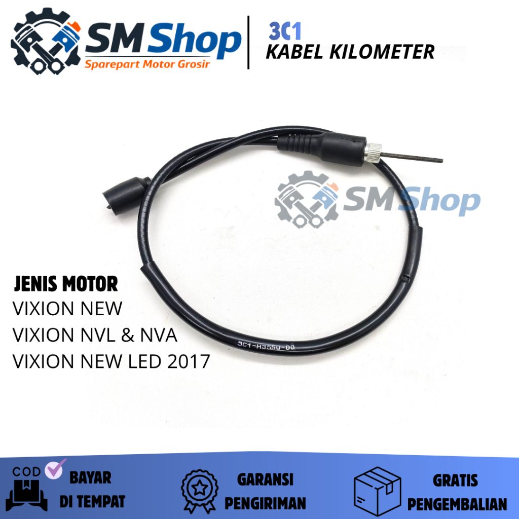 Cabo 3C1 KM Quilômetro Velocímetro VIXION Novo , NVL/NVA LED 2017/SPIDO