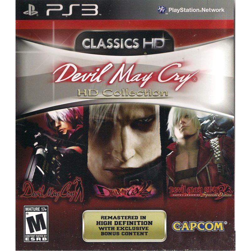 PS3 PKG DEVIL MAY CRY HD Coleção Jogo Cassete